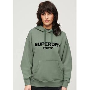 Superdry Sports Luxe Loose Fit Hoodie - Laurel Khaki - Female - Size: 14