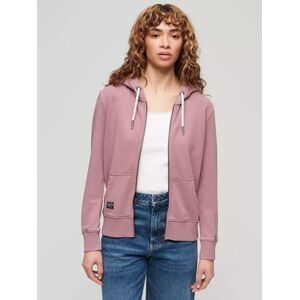 Superdry Embellished Archived Zip Hoodie - Rose Purple - Female - Size: 10