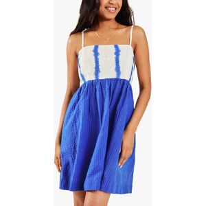 Accessorize Tie Shoulder Mini Dress, Blue/Multi - Blue/Multi - Female - Size: M