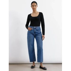 Albaray Organic Cotton Boyfriend Jeans, Indigo - Indigo - Female - Size: 14