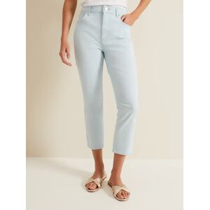 Phase Eight Lindsey Cropped Straight Leg Jeans - Blue - Female - Size: 8