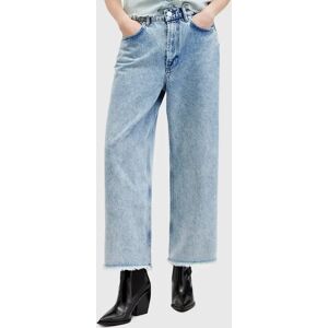 AllSaints Blake Cropped Wide Leg Jeans, Acid Indigo - Acid Indigo - Female - Size: 31