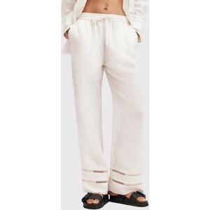 AllSaints Jade Linen Trousers - Ecru White - Female - Size: 8