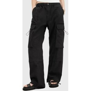 AllSaints Barbara Organic Cotton Cargo Trousers - Black - Female - Size: 12