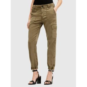 AllSaints Nola Zip Hem Cargo Trousers, Khaki - Khaki - Female - Size: 6