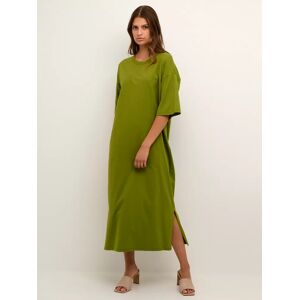 KAFFE Edna Casual Fit T-Shirt Midi Dress - Calla Green - Female - Size: XS