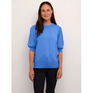 KAFFE Lone Slim Fit Half Sleeve Top - Ultramarine - Female - Size: XS