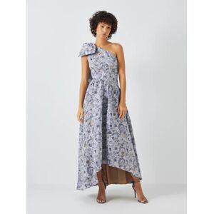 Elliatt Gobi Floral Jacquard One Shoulder Maxi Dress, Slate Bue - Slate Blue - Female - Size: XS