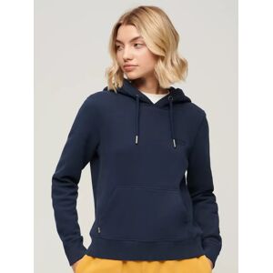 Superdry Essential Overhead Logo Hoodie, Richest Navy - Richest Navy - Female - Size: 6