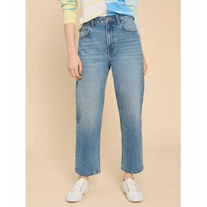 White Stuff Charlie Straight Crop Jeans, Mid Denim - Mid Denim - Female - Size: 10