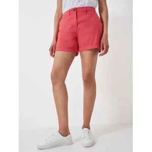 Crew Clothing Turn Up Chino Shorts - Bright Red - Female - Size: 10