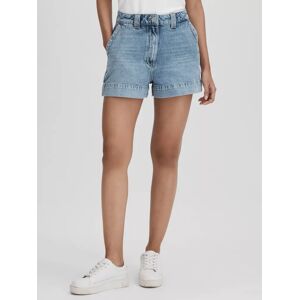 Reiss Olivia High Waist Denim Shorts, Light Blue - Light Blue - Female - Size: 27