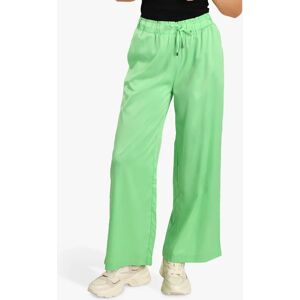 Sisters Point Visola String Tie Satin Trousers - Sea Green - Female - Size: M