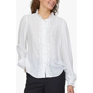 Sisters Point Viada Lace Feminine Blouse - Cream - Female - Size: M