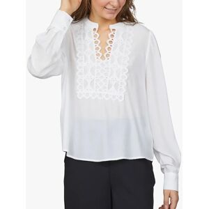 Sisters Point Viada Elegant Lace Shirt, Cream - Cream - Female - Size: M