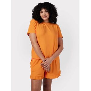 Chelsea Peers Curve Ribbed Short Pyjamas - Orange - Female - Size: 22