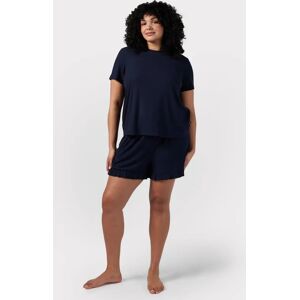 Chelsea Peers Curve Ribbed Short Pyjamas - Navy - Female - Size: 22