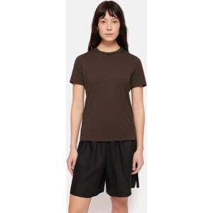 Jigsaw Supima Cotton Crew Neck T-Shirt - Brown - Female - Size: XS