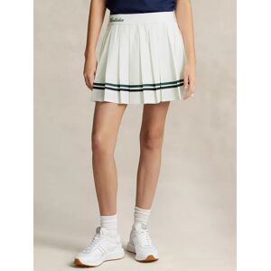 Polo Ralph Lauren Wimbledon Pleated Skirt, Ceramic White - Ceramic White - Female - Size: XL