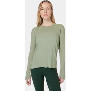 Sweaty Betty Athlete Seamless Featherweight Long Sleeve Top - Savannah Green - Female - Size: XS-S