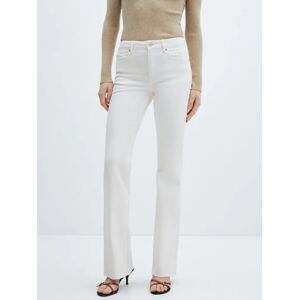 Mango Fiona Flared Jeans, White - White - Female - Size: 24