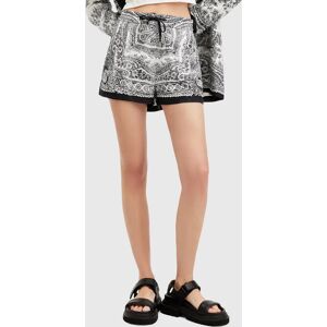 AllSaints Aleida Rafaela Shorts, Black/White - Black/White - Female - Size: 8