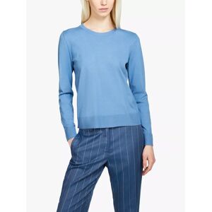 SISLEY Crew Neck Jumper, Blue - Blue - Female - Size: L