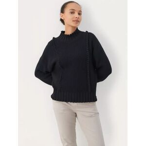 Part Two Elyssa Organic Cotton Long Sleeve Jumper - Dark Navy - Female - Size: L