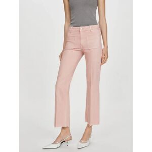 Mango Alex Cropped Jeans - Pink - Female - Size: 10