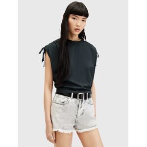 AllSaints Cassie Organic Cotton T-Shirt - Washed Black - Female - Size: M