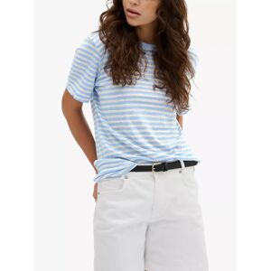 MY ESSENTIAL WARDROBE Lisa Striped Short Sleeve T-Shirt - Cashmere Blue Stripe - Female - Size: XS