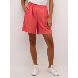 KAFFE Elise Elastic Waist Wide Leg Shorts - Cayenne - Female - Size: 18