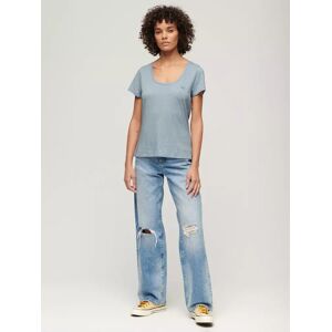 Superdry Studios Scoop Neck T-Shirt - Forever Blue - Female - Size: 10