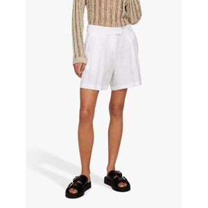 SISLEY Linen Shorts - White - Female - Size: 12