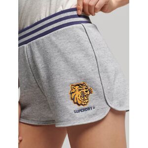 Superdry Vintage Collegiate Shorts, Athletic Grey Marl - Athletic Grey Marl - Female - Size: 14