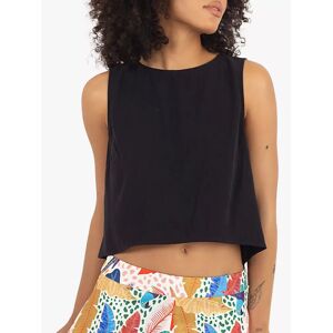 Traffic People Other Lives Evie Crop Top, Black - Black - Female - Size: XS