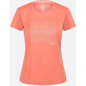 Women's Regatta Womens/Ladies Fingal VI Text T-Shirt - Orange - Size: 8