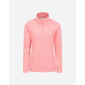 Women's Mountain Warehouse Womens/Ladies Snowdon Melange Fleece Top - Pink - Size: 12