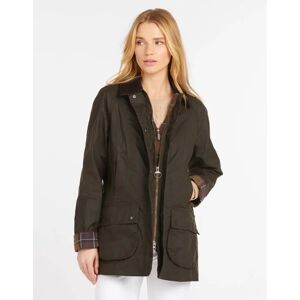 Women's Barbour Classic Beadnell Ladies Wax Jacket - Green - Size: 6