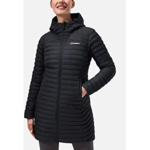 Women's Berghaus Womens Nula Micro Long Padded Hooded Jacket - Black - Size: 12