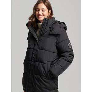 Women's Superdry Women's Expedition Cocoon Parka Black - Size: 10