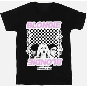 Women's Blondie Womens/Ladies Checked Eat To The Beat Cotton Boyfriend T-Shirt - Black - Size: 22