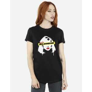 Women's Blondie Womens/Ladies Face Graffiti Cotton Boyfriend T-Shirt - Black - Size: 22/20