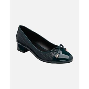 Lotus Women's Rush Womens Ballet Pumps - Navy Croc Print Pat - Size: 6