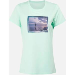 Women's Regatta Womens/Ladies Fingal VIII Surf Print T-Shirt - Bleached Aqua - Size: 8