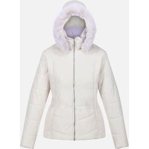 Women's Regatta Womens/Ladies Wildrose Baffled Padded Hooded Jacket - Cream/White - Size: 8