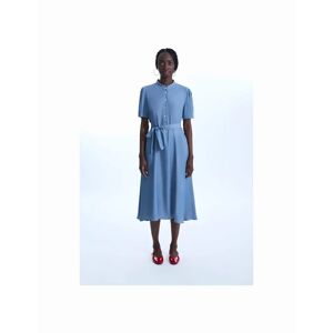 James Lakeland Women's Short Sleeve Day Dress Blue - Size: 18