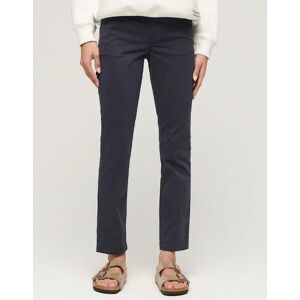 Women's Superdry Women's Mid Rise Chino Eclipse Navy - Size: 8/32in