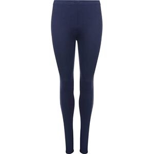 ELUM Womens Plus Size Stretchy Jersey Leggings Ladies Plain Elasticated Trousers Long Pants Viscose Full Length Legging Plus Size 8 to 26 Navy Blue