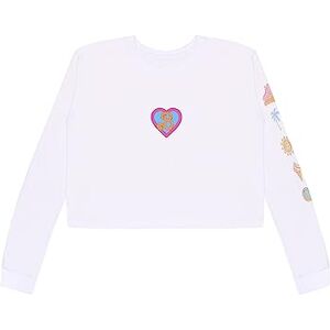 Heroes Inc Barbie Crop Top Women White Long Sleeve Crop Top Summer Tops for Women XL Official Merchandise